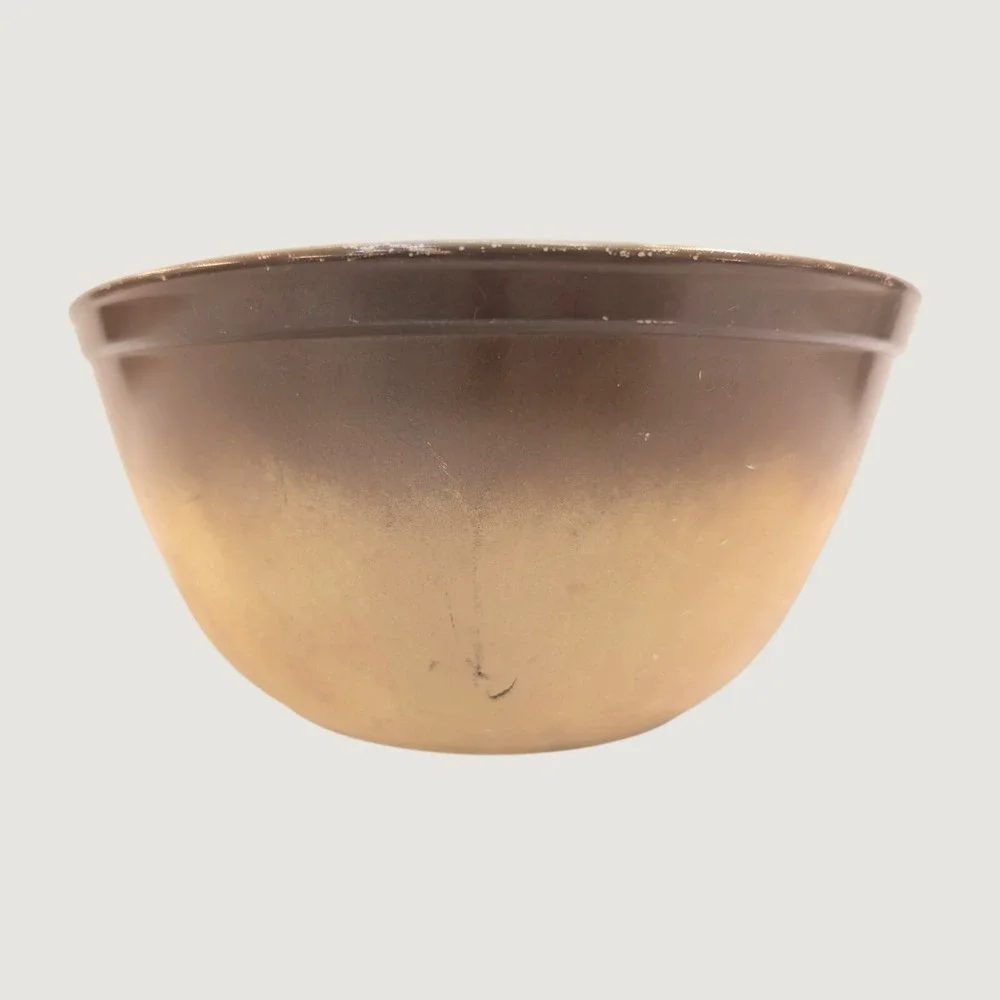 Pyrex #402 1.5 Quart Old Orchard‎ Brown Ombre Nesting Mixing Bowl Vintage